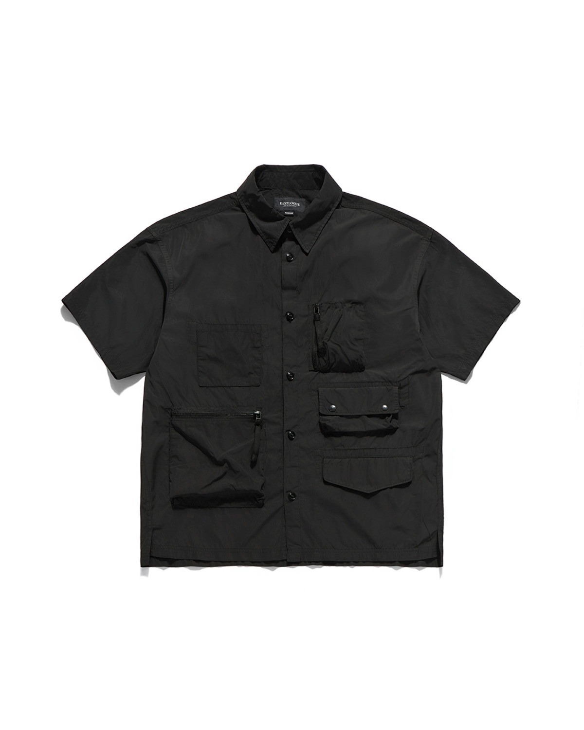 Eastlogue MIL MULTI POCKET HALF SHIRTS / BLACK