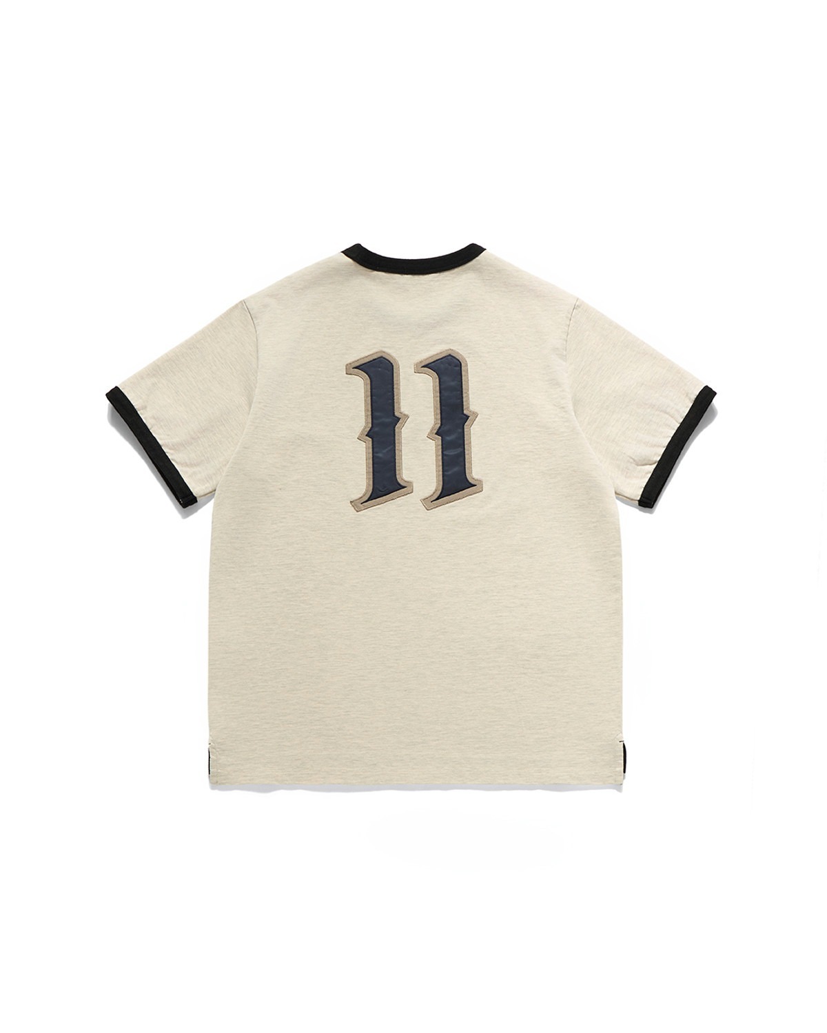 Eastlogue 11 RINGER T-SHIRTS / OATMEAL & BLACK