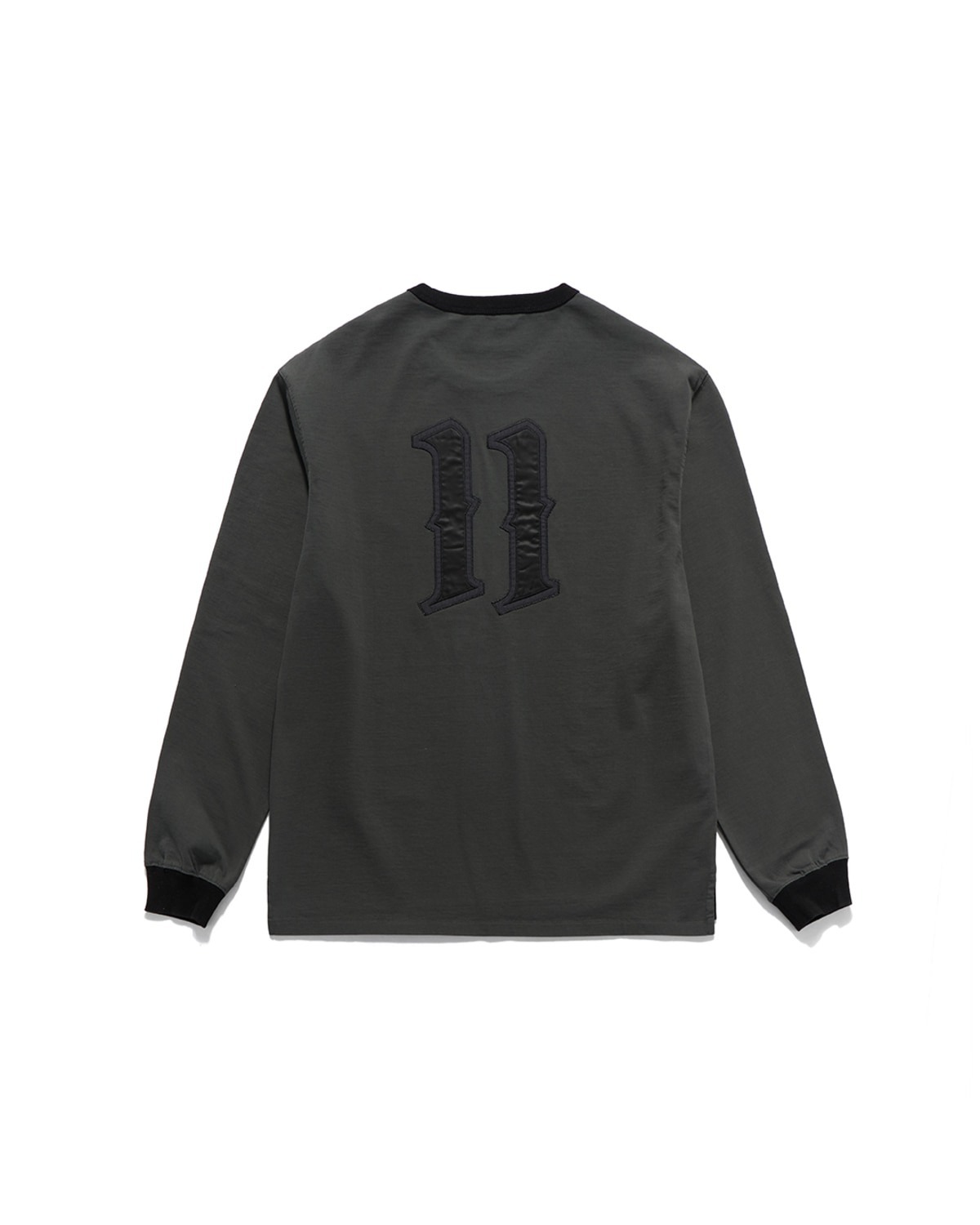 Eastlogue 11 RINGER L.S T-SHIRTS / CHARCOAL & BLACK