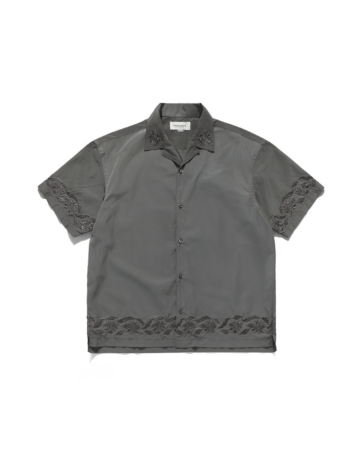 Eastlogue BREEZY EMBROIDERED HALF SHIRTS / SAND BEIGE