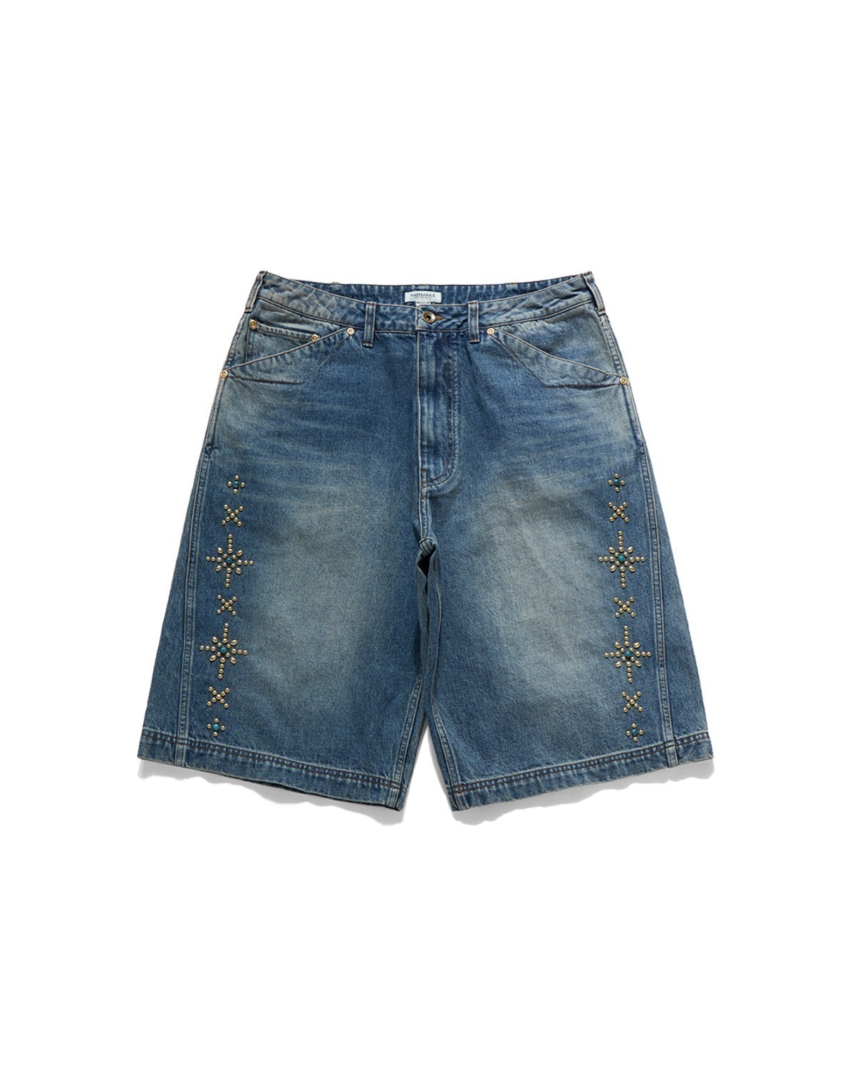 Eastlogue ROCKABILLY CURVED SHORTS / VINTAGE INDIGO