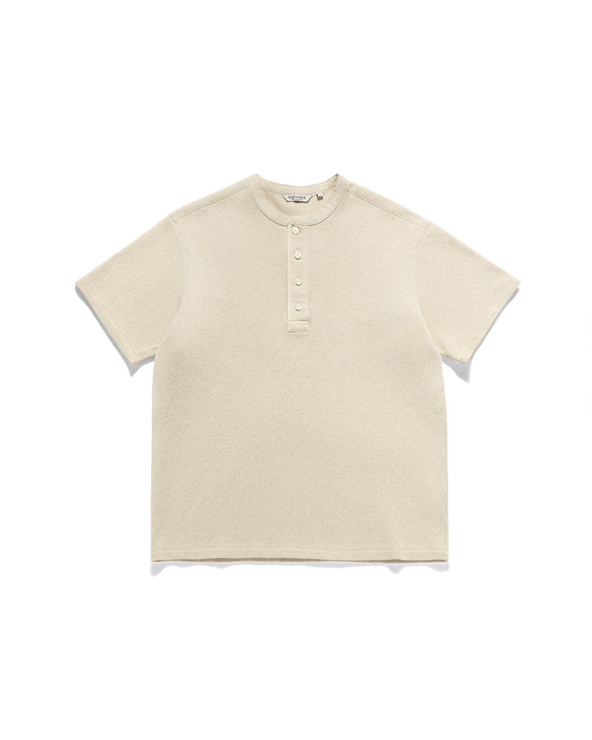 Eastlogue ANCHOR LINE HENRY NECK T-SHIRTS / OATMEAL