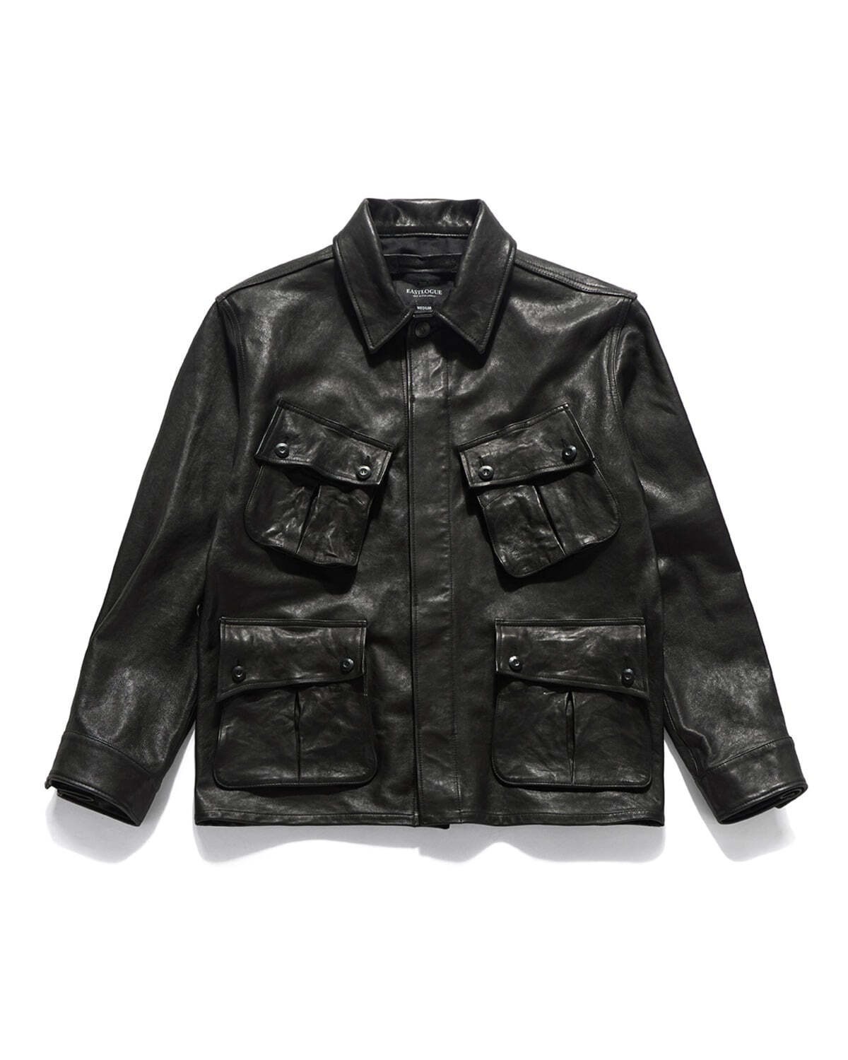 Eastlogue JUNGLE FATIGUE LEATHER JACKET / BLACK
