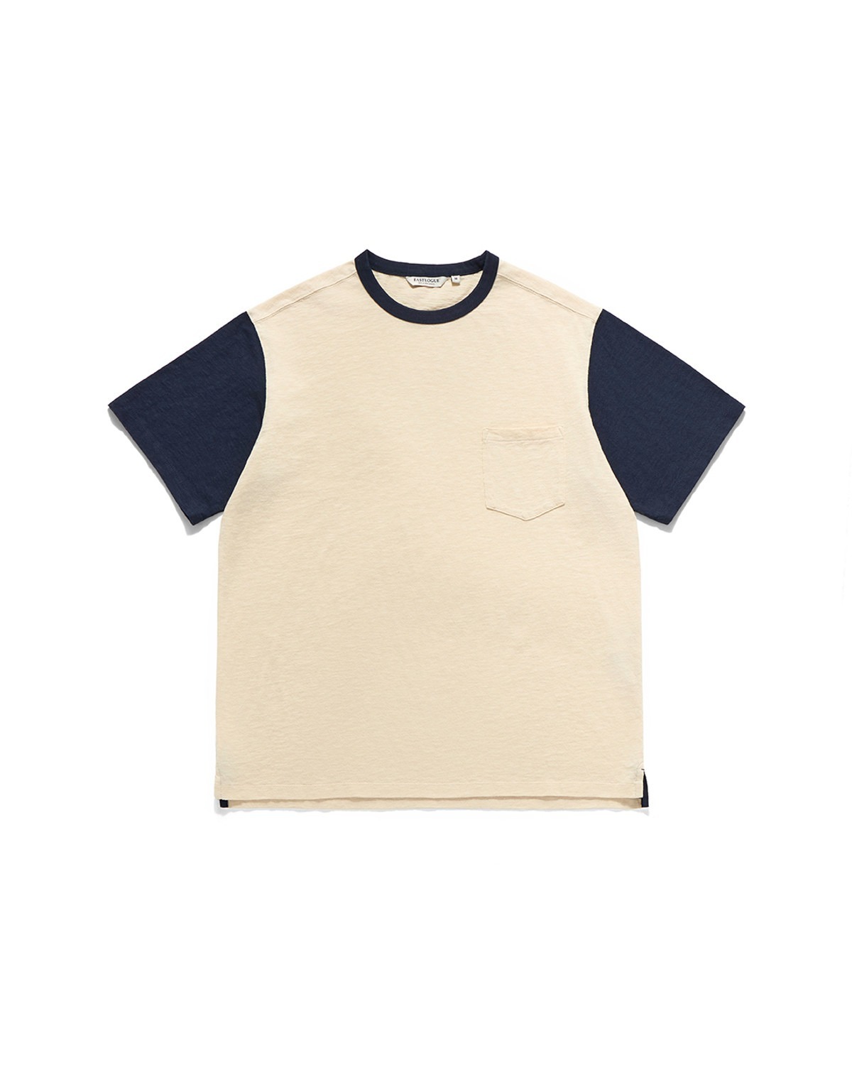 Eastlogue RALLY CLUB RINGER T-SHIRTS / CREAM & NAVY