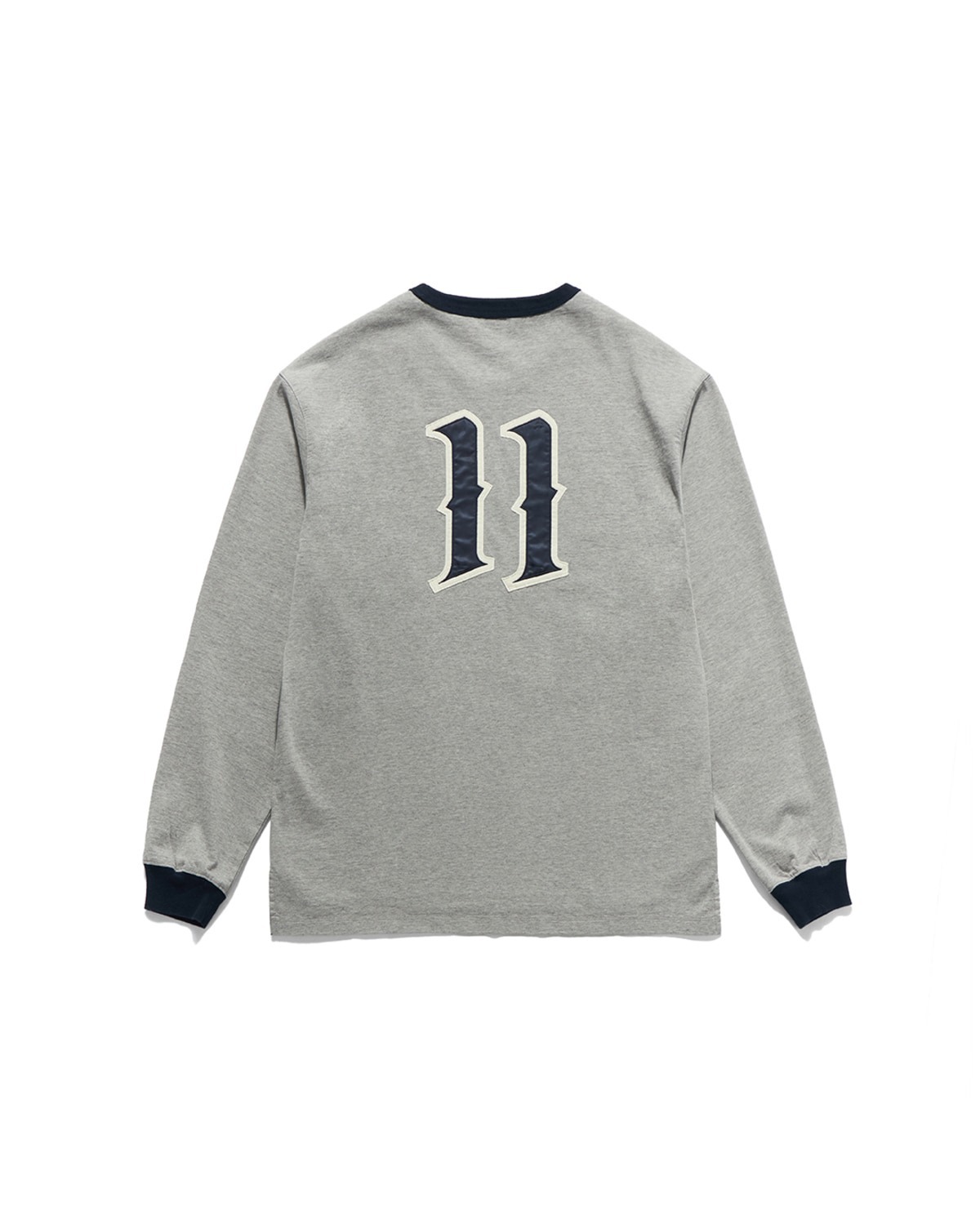 Eastlogue 11 RINGER L.S T-SHIRTS / MELANGE GREY & NAVY