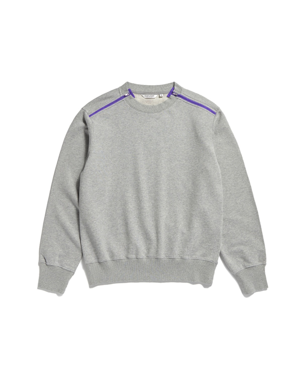 ARMY DOUBLE ZIP SWEATSHIRT / MELANGE GREY