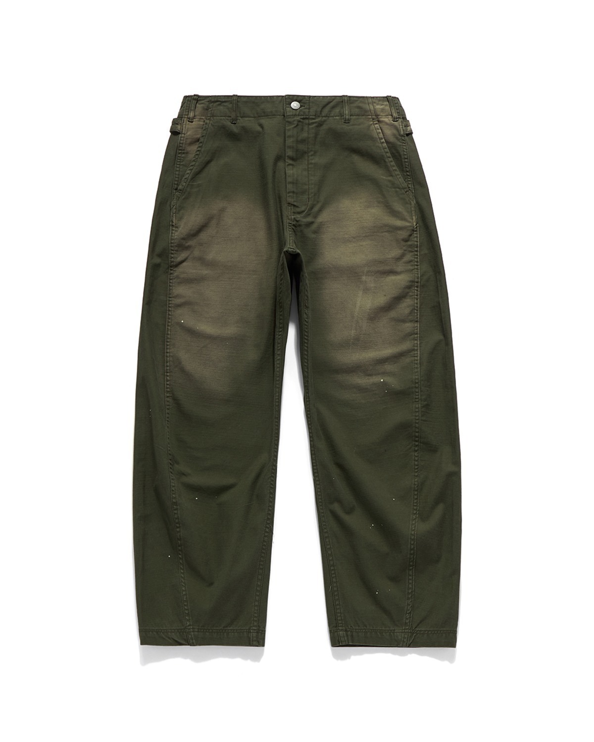 Eastlogue CINCH BACK CURVED PANTS / VINTAGE OLIVE