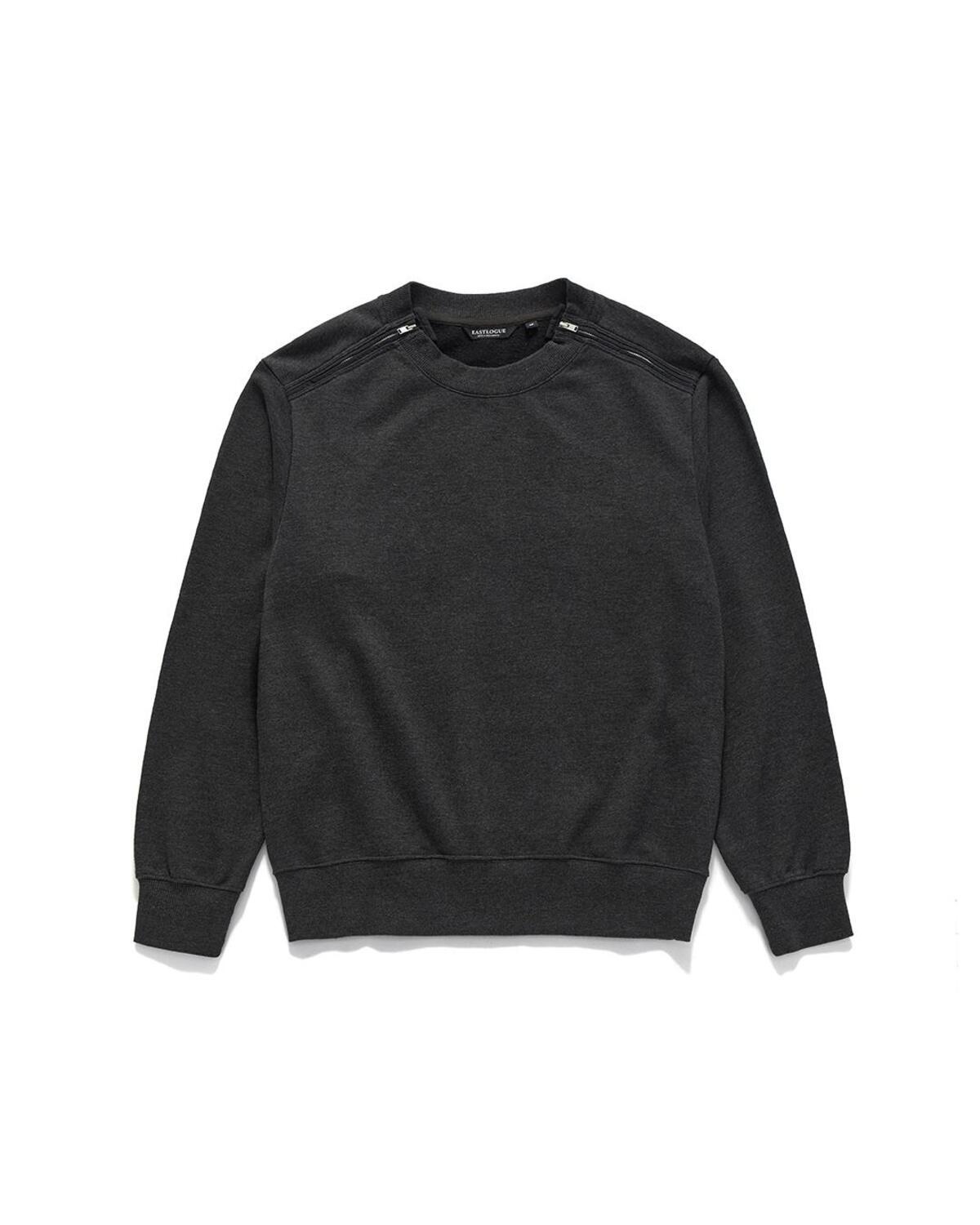 Eastlogue ARMY DOUBLE ZIP SWEAT SHIRTS / CHARCOAL