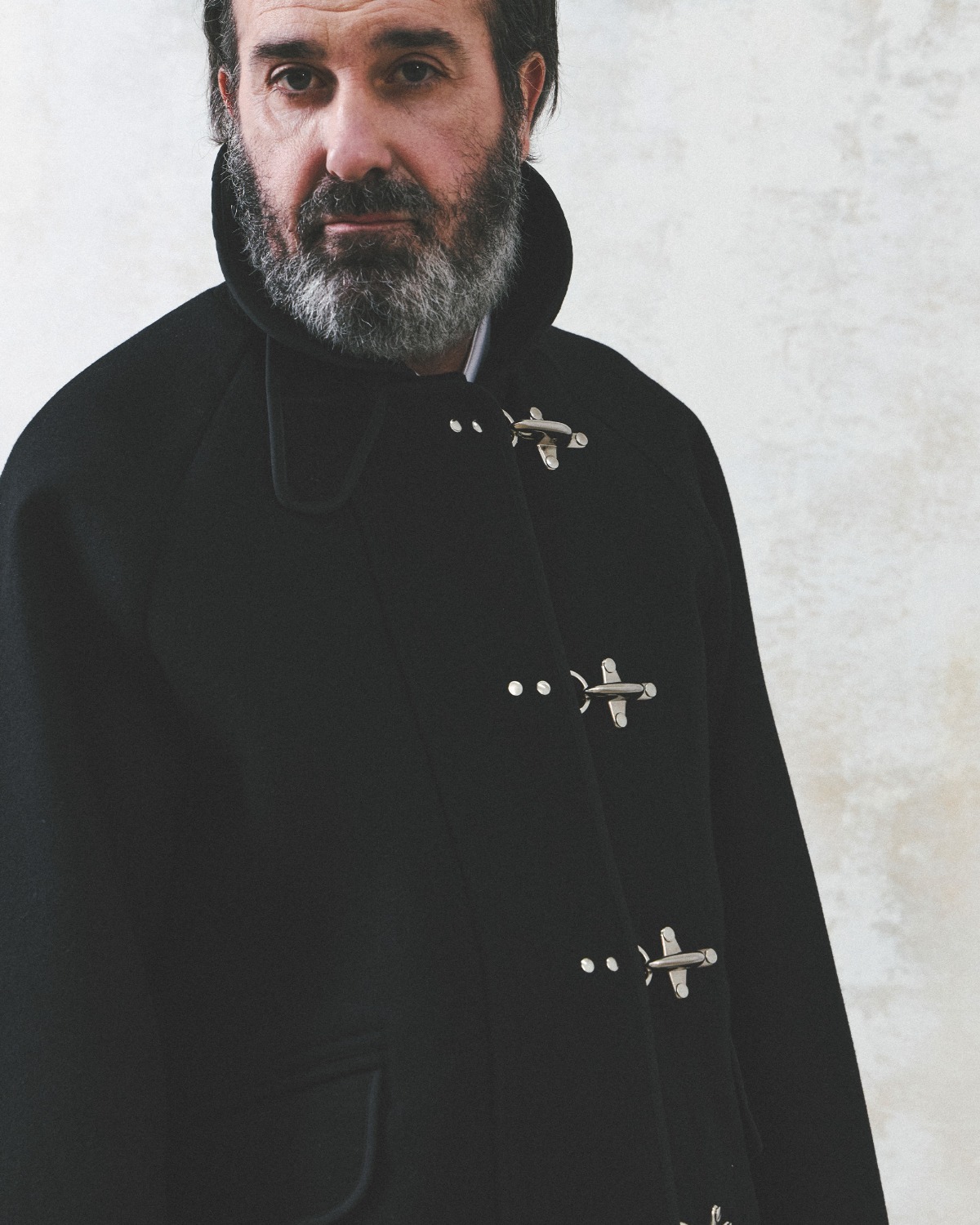 FIREMAN JACKET / BLACK MELTON