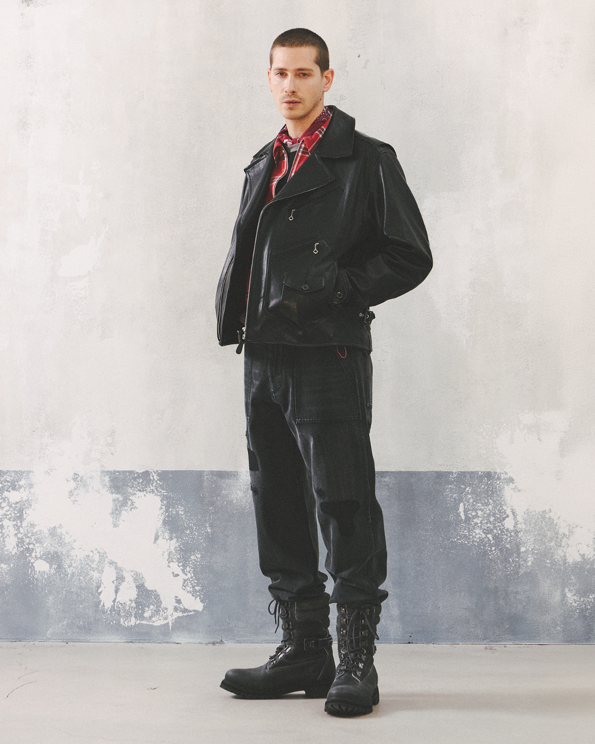 WAYWARD LEATHER RIDER JACKET / BLACK