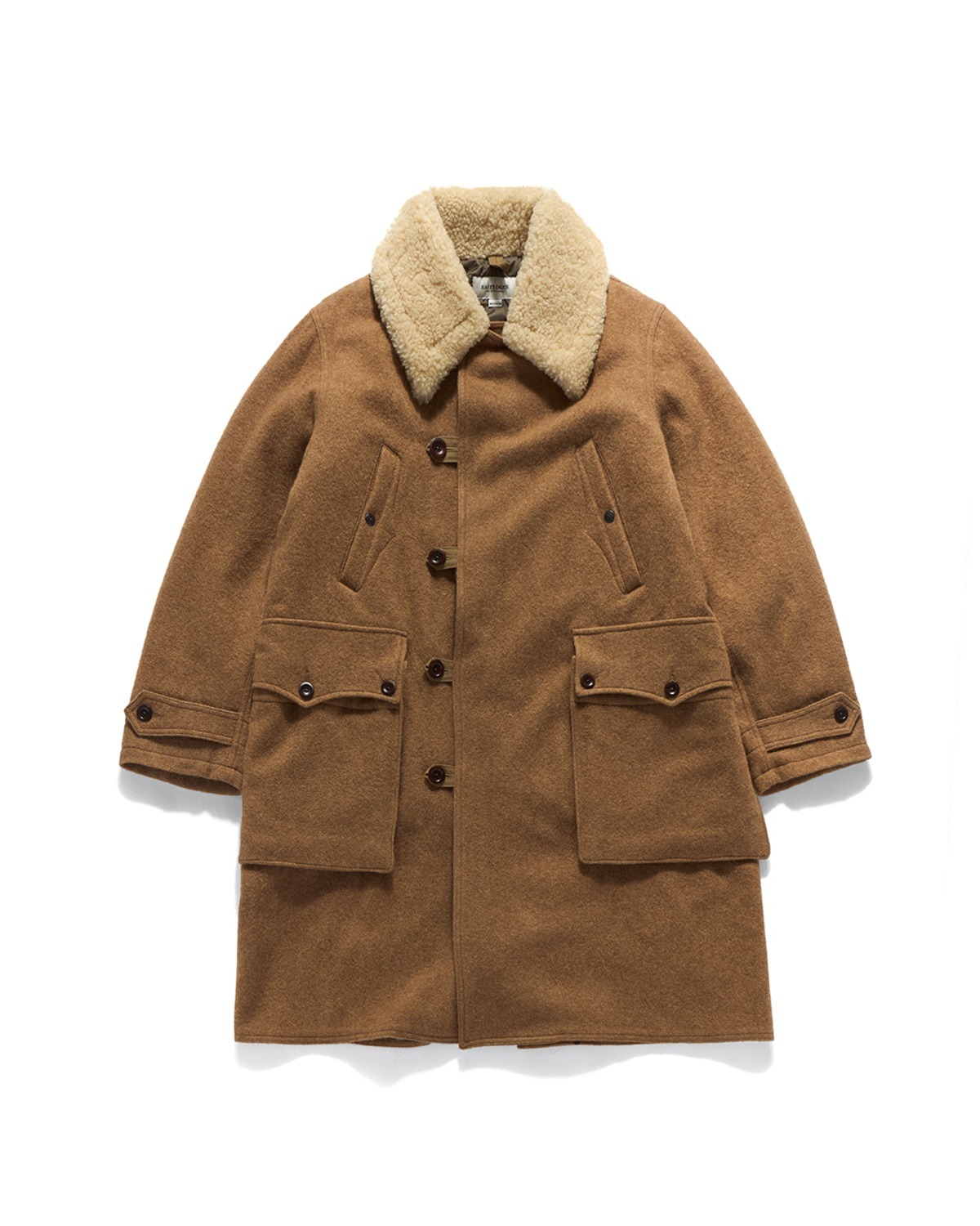 SWEDISH ARMY COAT / CAMEL WOOL