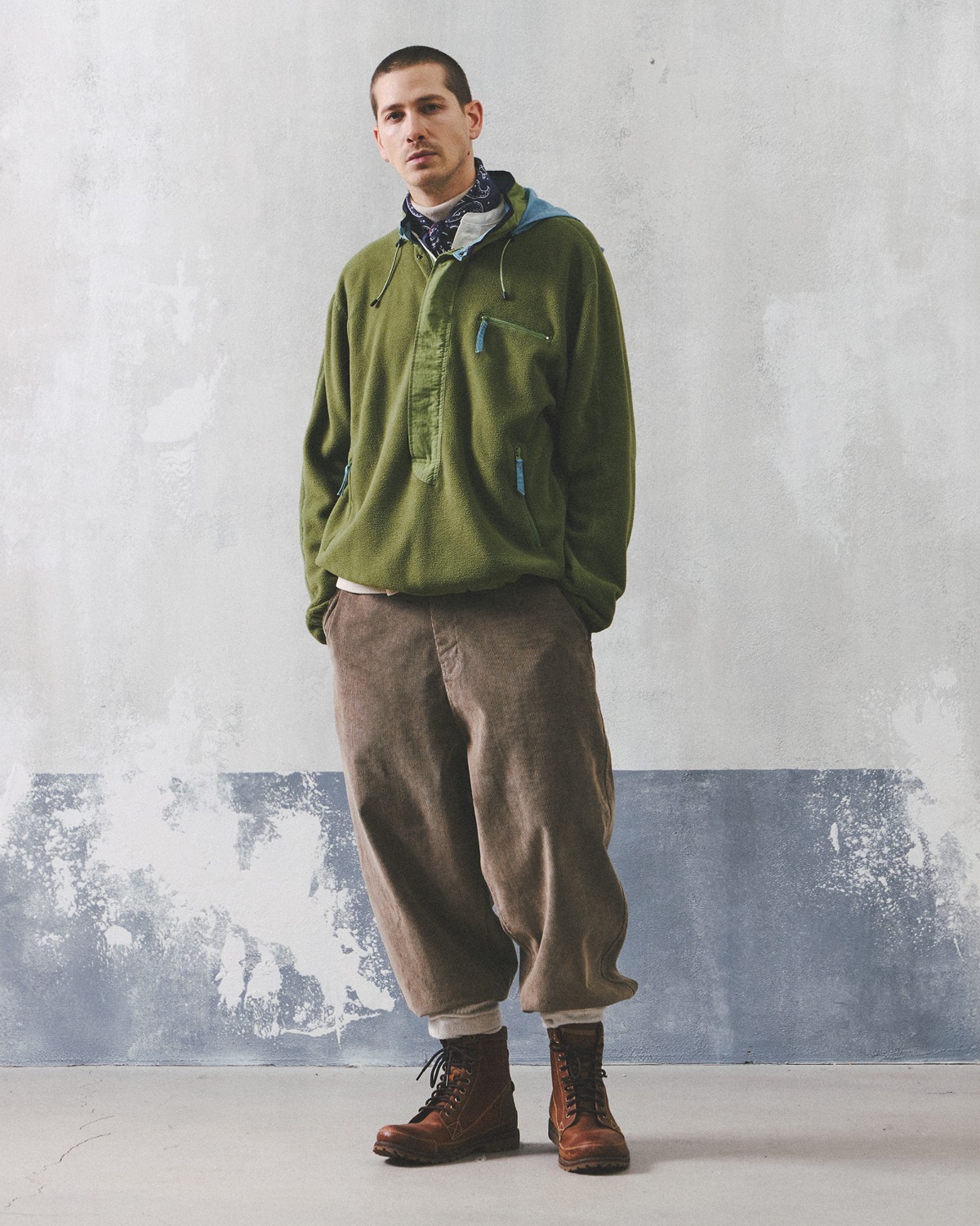 SUMMIT ANORAK PARKA / OLIVE FLEECE