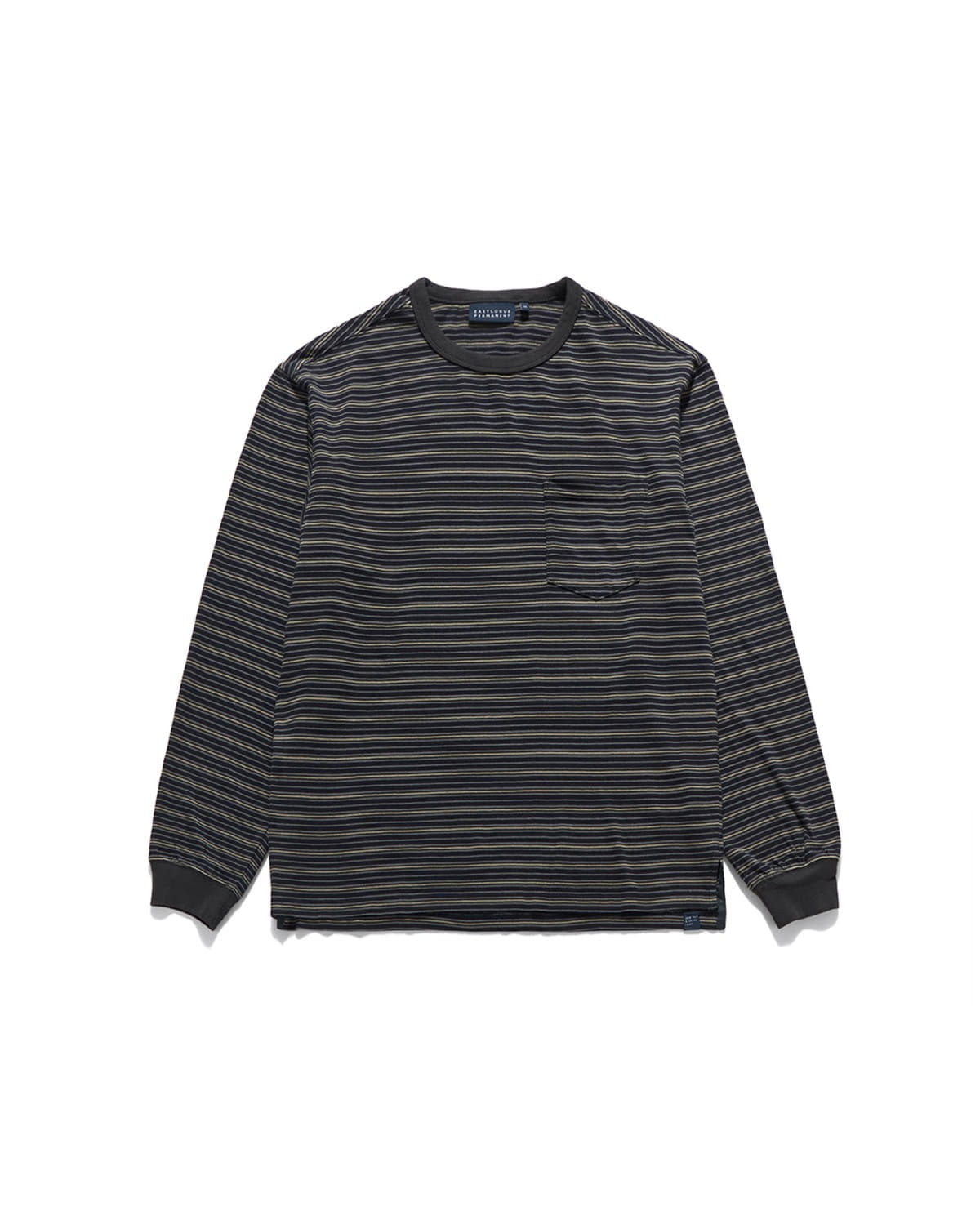 STRIPE POCKET L.S T-SHIRTS / D.NAVY & CHARCOAL