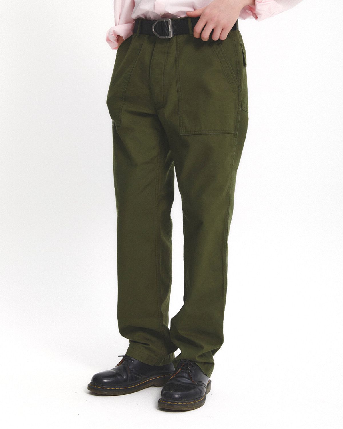 FATIGUE PANTS / OLIVE BACK SATIN - EASTLOGUE
