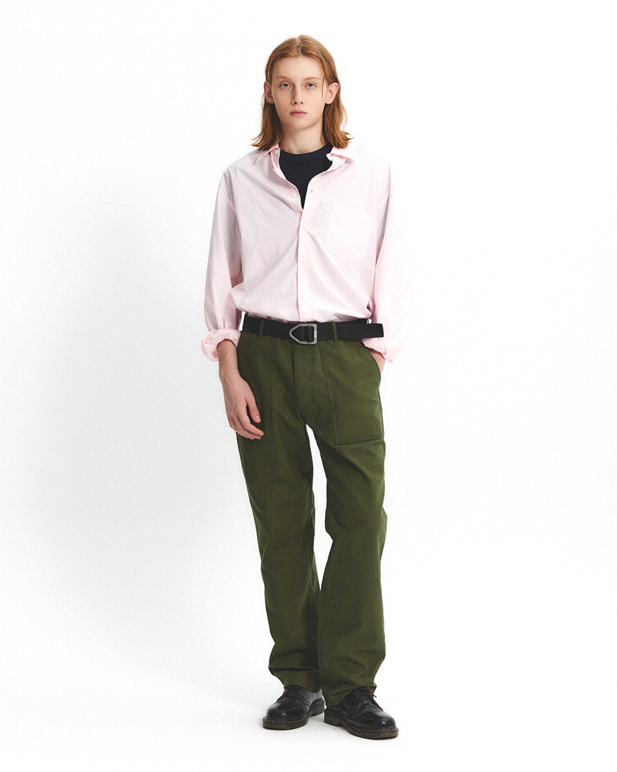 FATIGUE PANTS / OLIVE BACK SATIN - EASTLOGUE