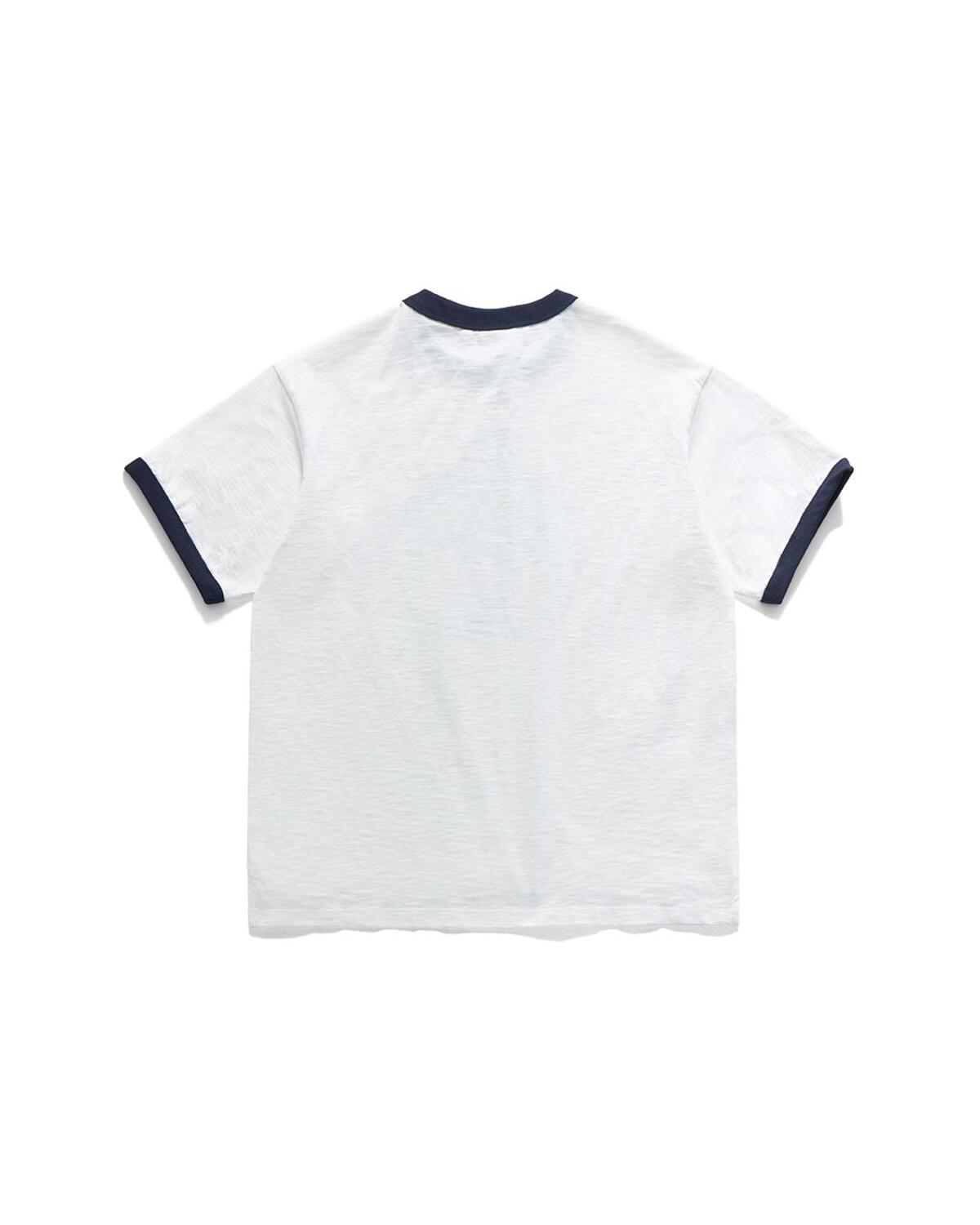 WOODY FRIENDS RINGER T-SHIRT / WHITE&NAVY | EASTLOGUE