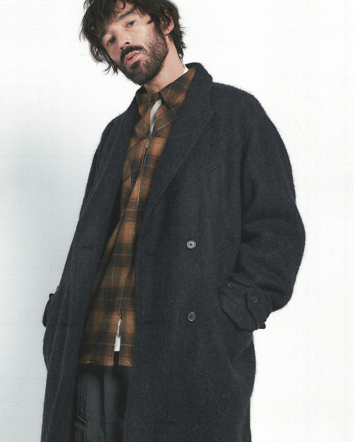 ジャケット・アウター Ombre Check Wool Chester Field Coat Chester Coat Ginza,Tokyo The Dressing Lab.