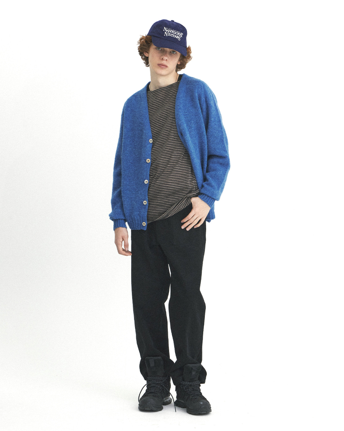 THE TOÉ Eltz Shaggy Cardigan light blue thetoe Eltz Shaggy