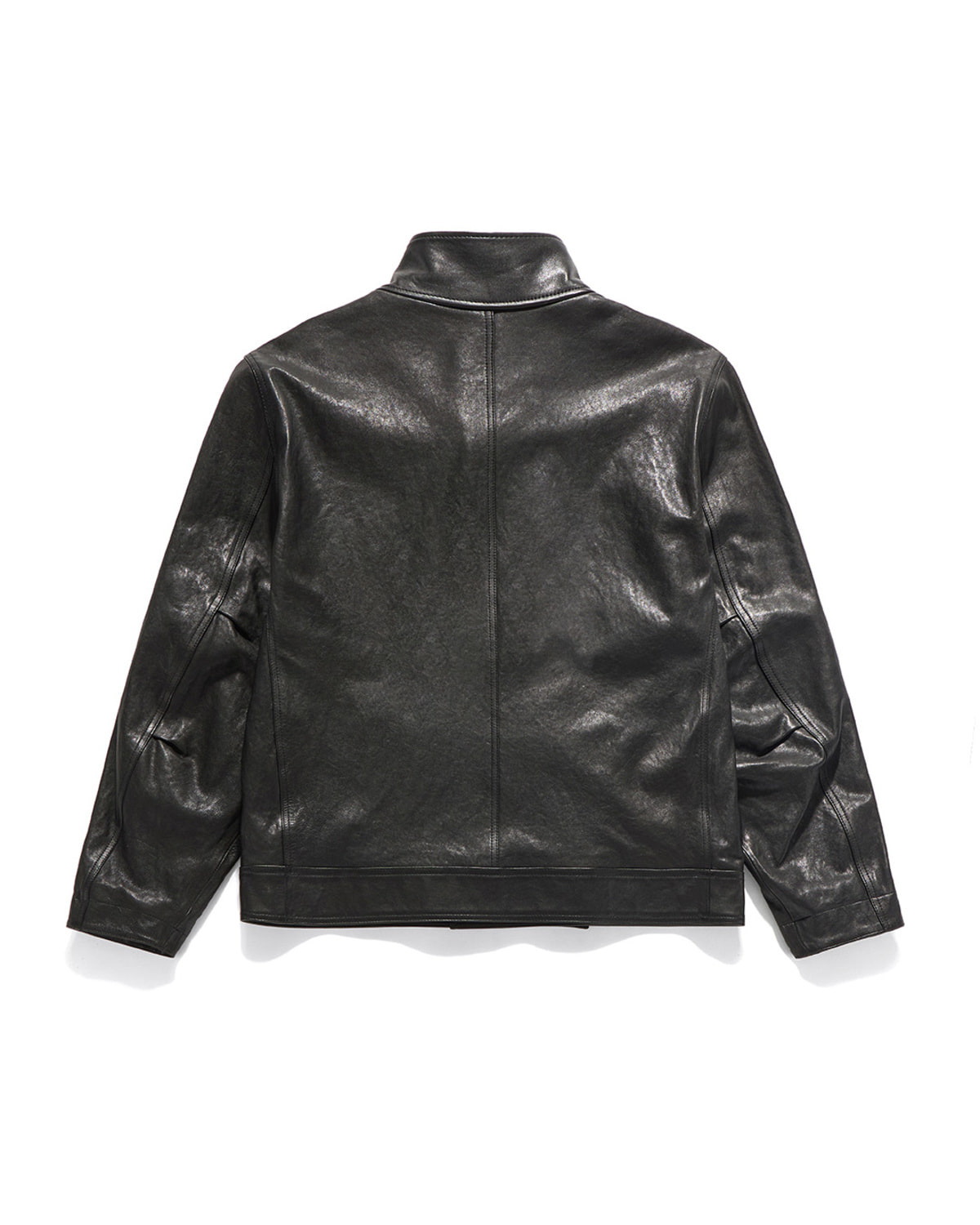 MOTORCYCLE LEATHER JUMPER / BLACK - EASTLOGUE