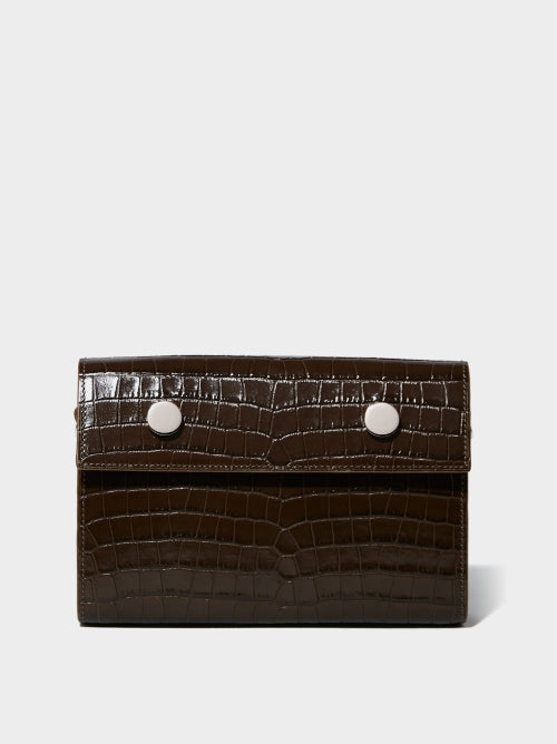 GOLDEN EYESKHAKI CROCO EMBOSSED