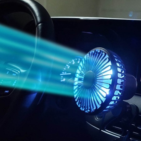 차량용선풍기 저소음 LED 초강력 괴물 서큘레이터