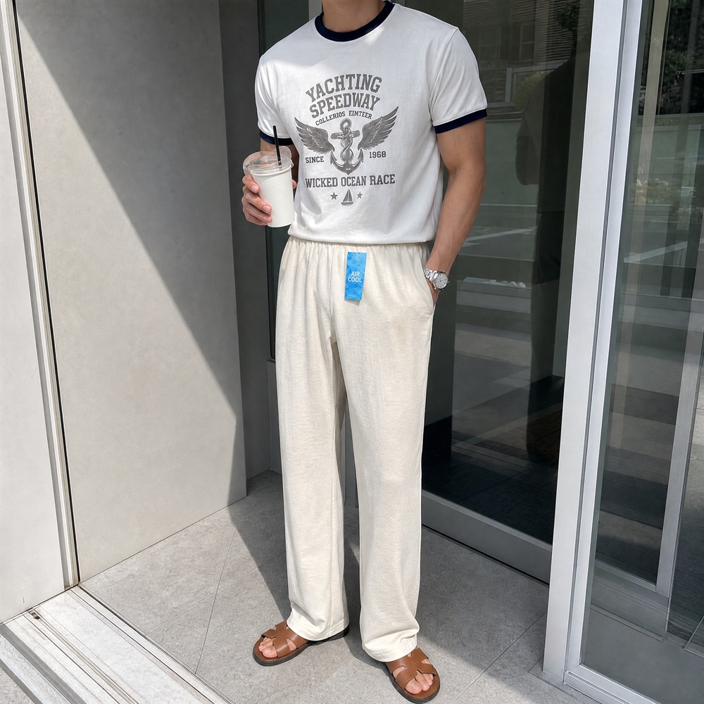 쿠마 린넨냉장고와이드팬츠 1+1