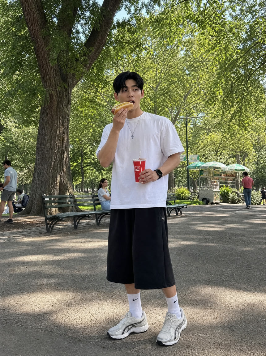 032 사이드 스냅 버뮤다 반바지 상세 22