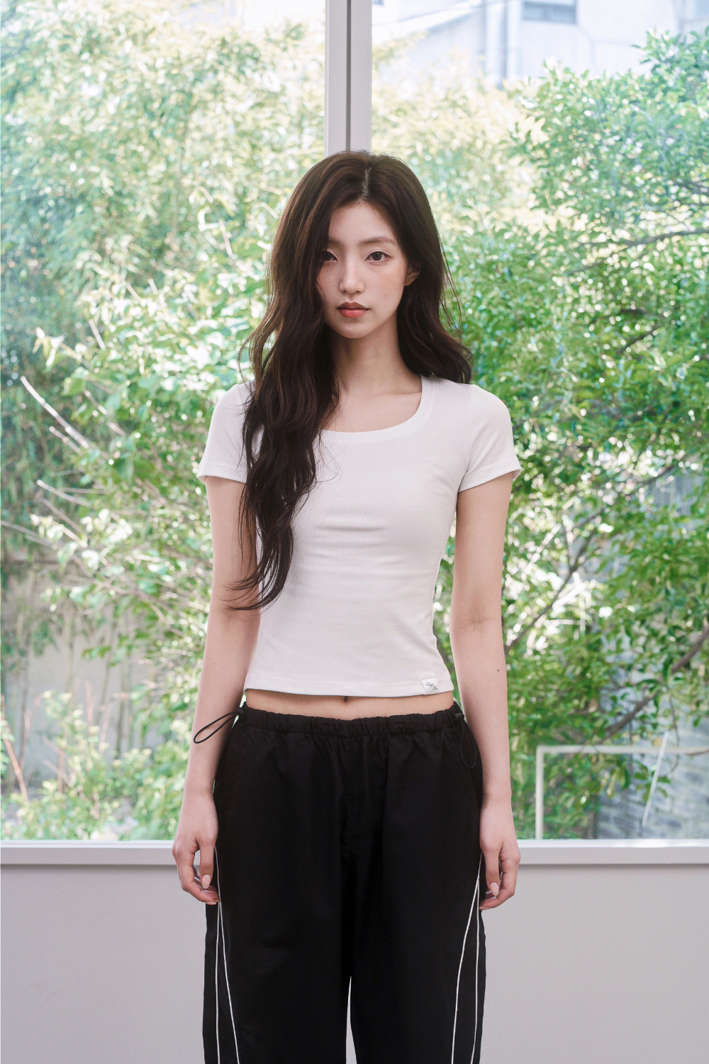 PIPE SIDE LINE TRACK PANTS - 2 COLORS BLACK