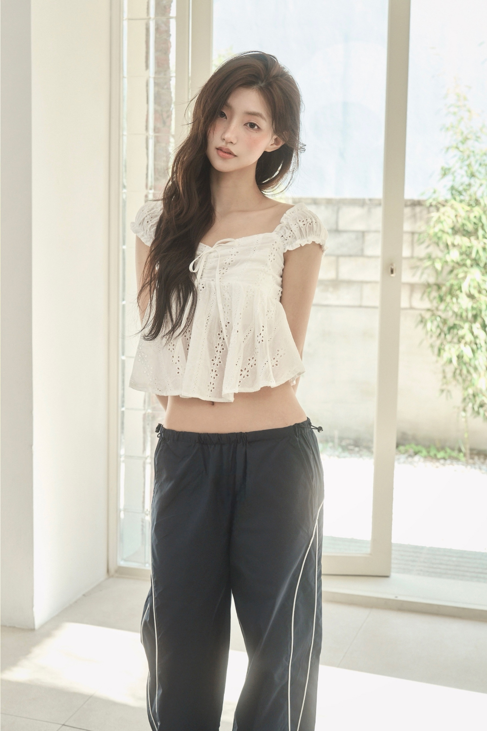PIPE SIDE LINE TRACK PANTS - 2 COLORS NAVY
