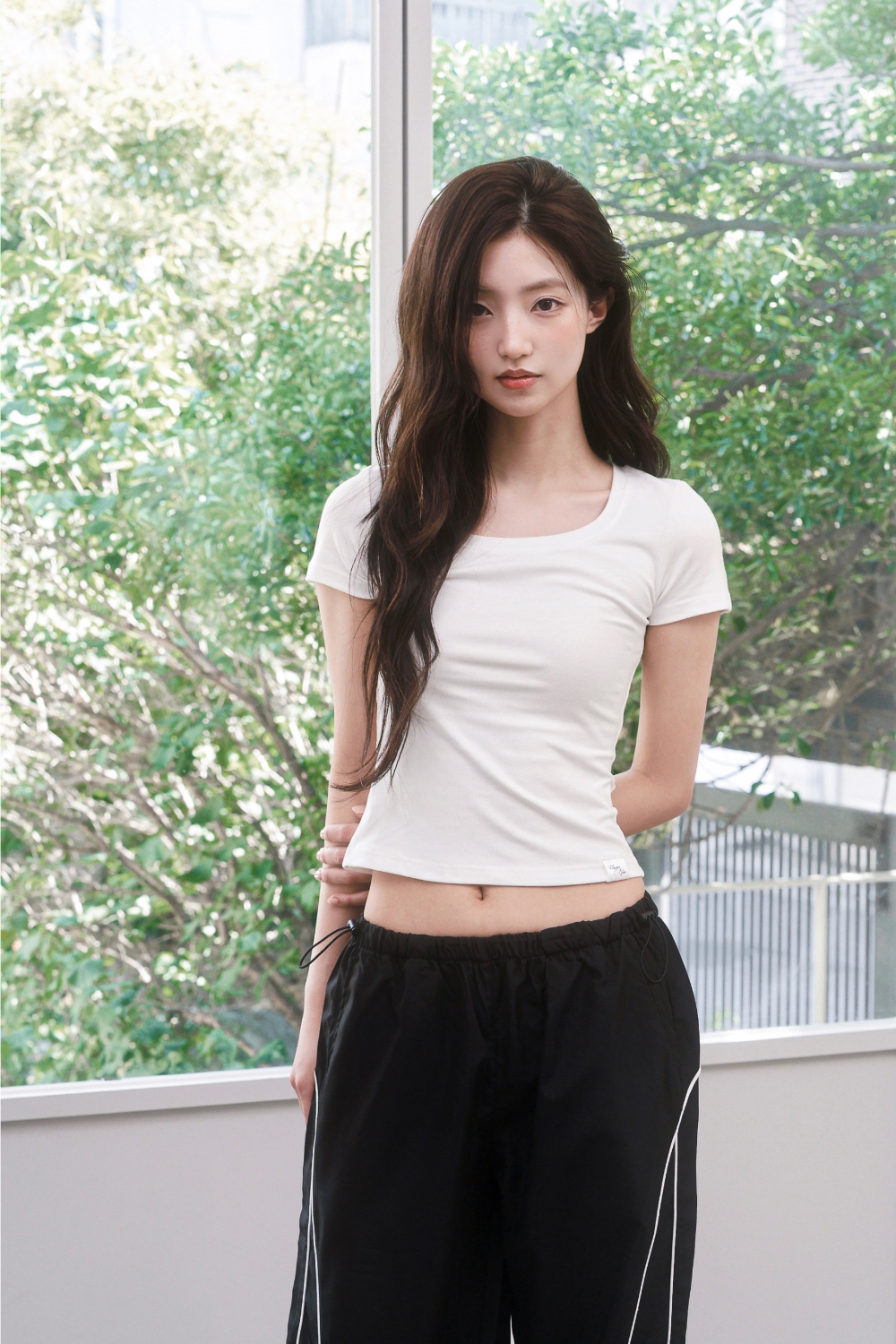 PIPE SIDE LINE TRACK PANTS - 2 COLORS BLACK