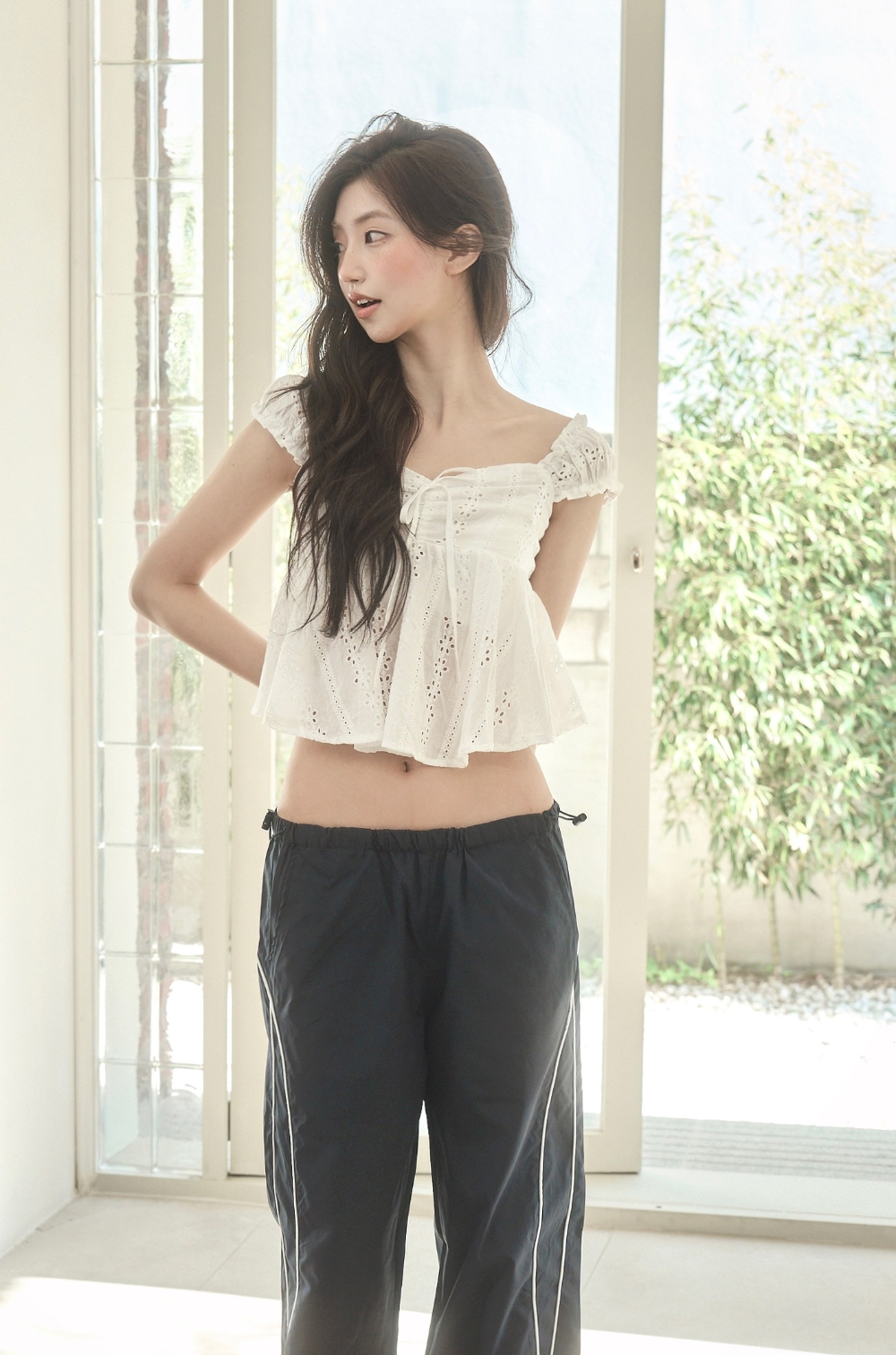 PIPE SIDE LINE TRACK PANTS - 2 COLORS NAVY