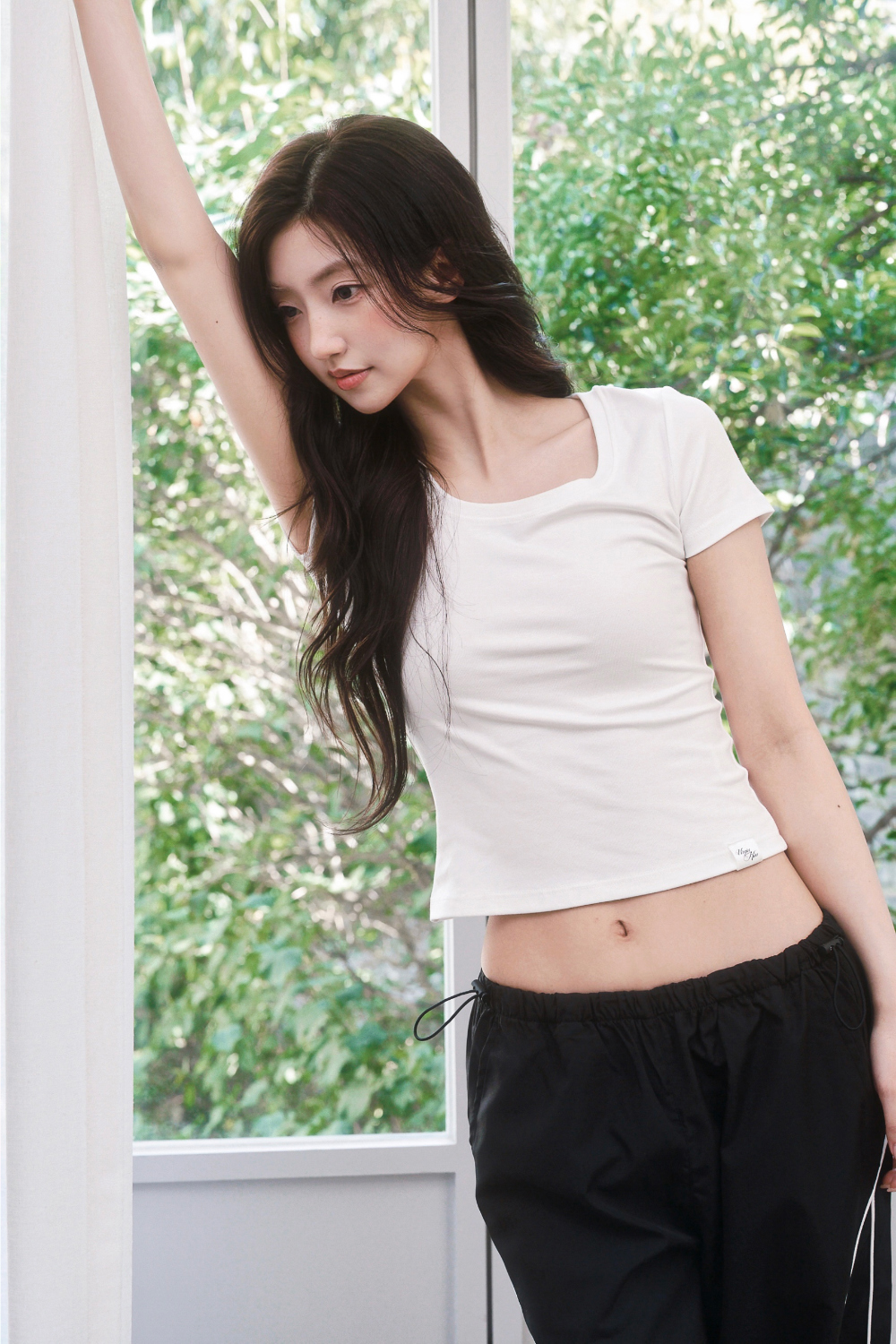 PIPE SIDE LINE TRACK PANTS - 2 COLORS BLACK