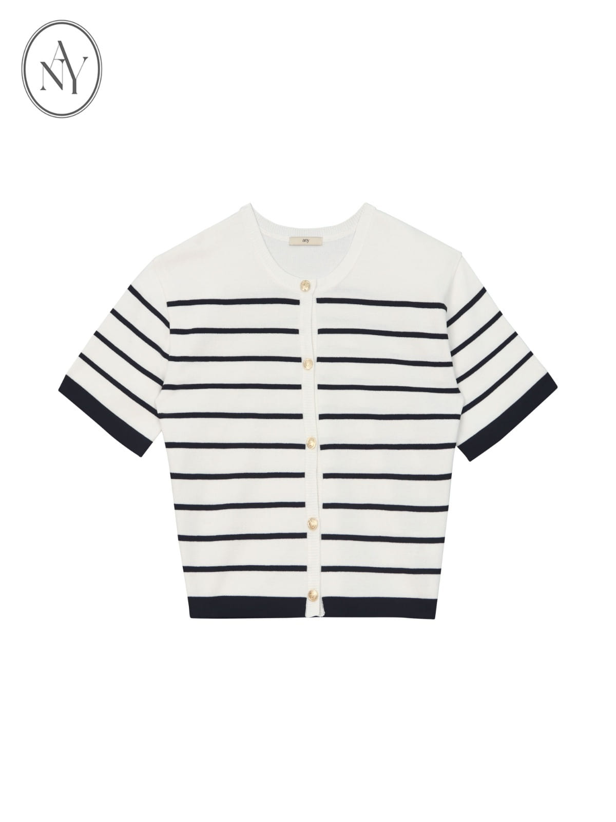 Herit Half Cardigan(Stripe)