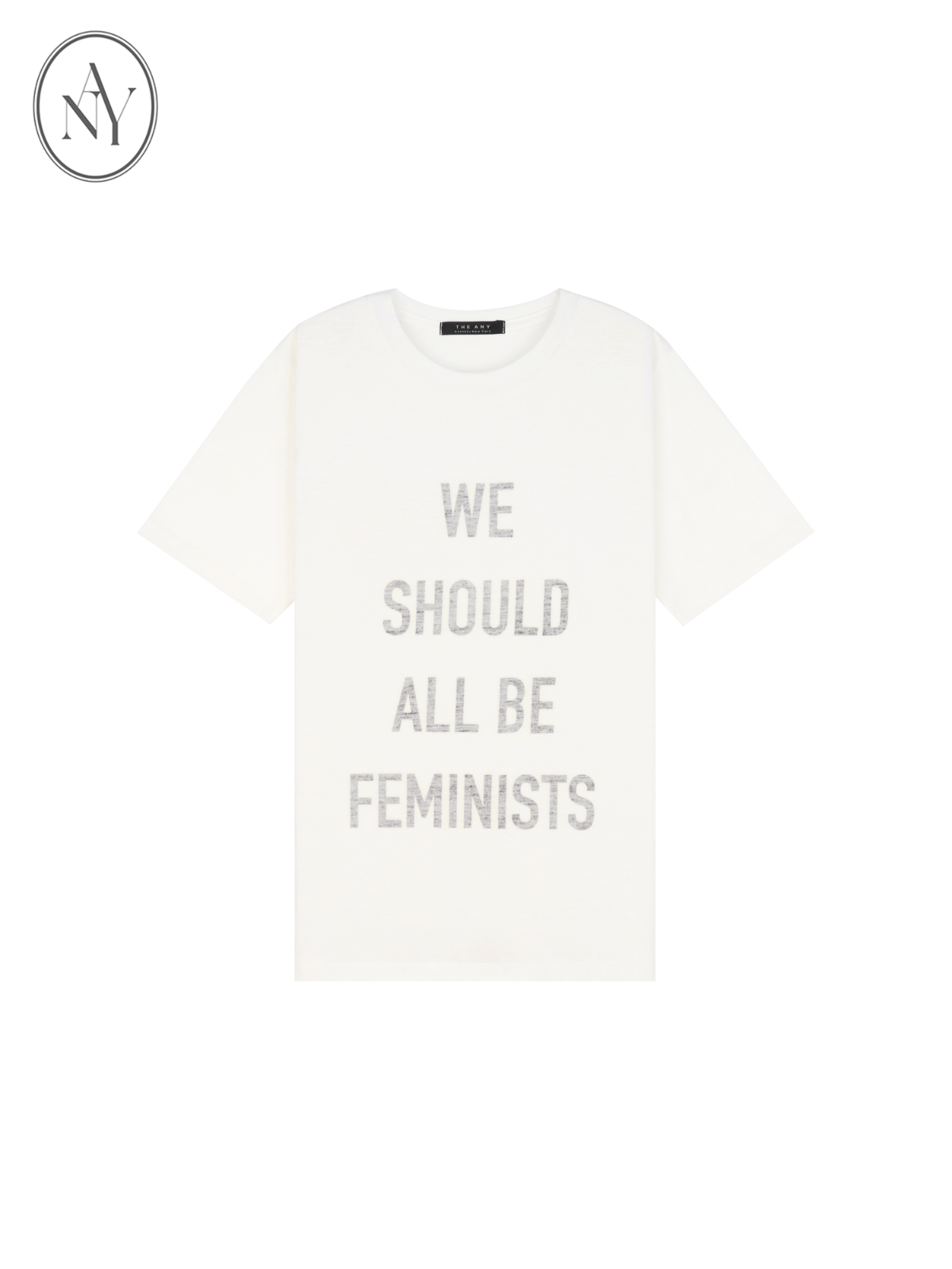 Chain Embroidered Lettering T-Shirts