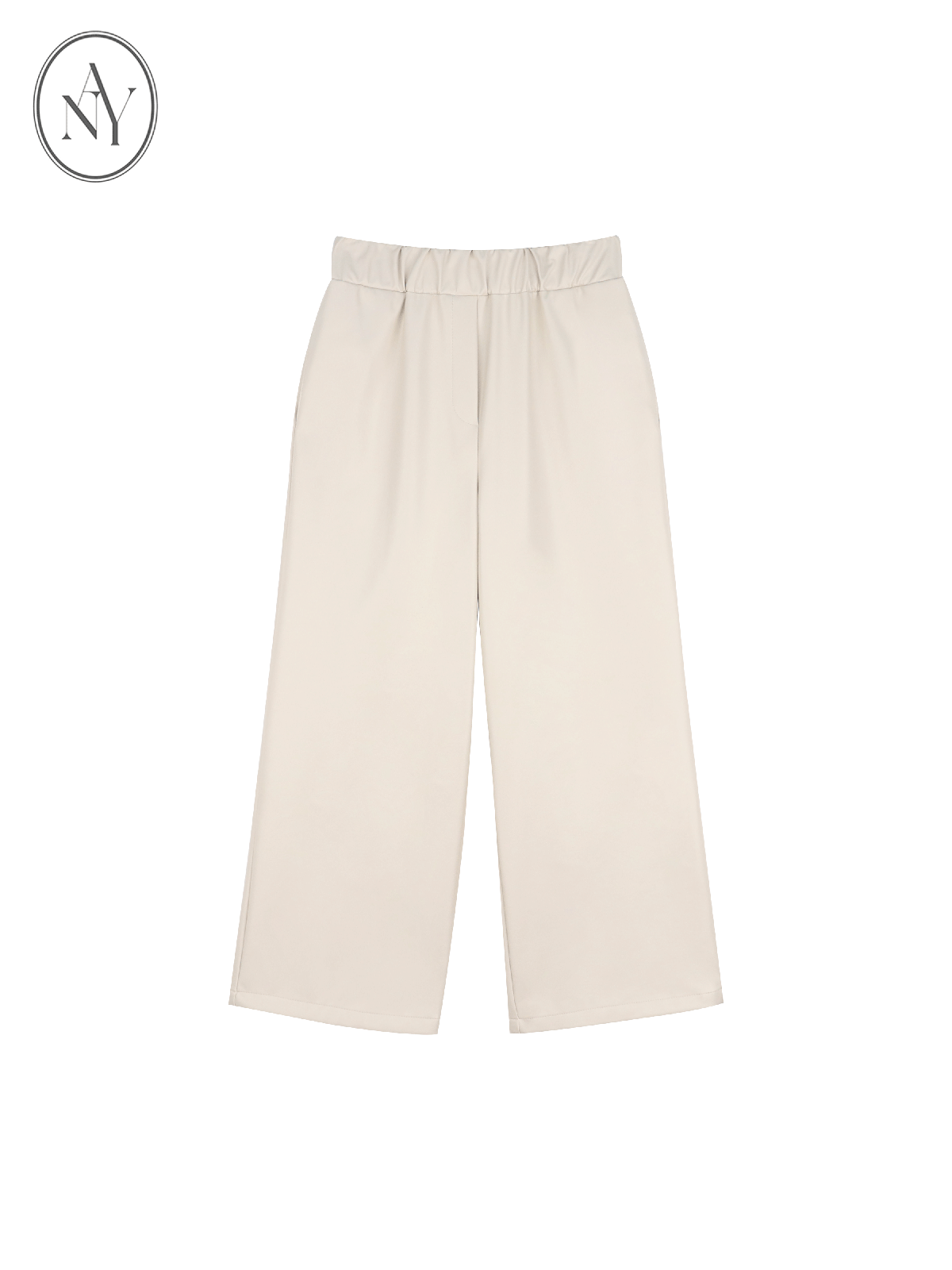 Leather Wide Banding Pants
