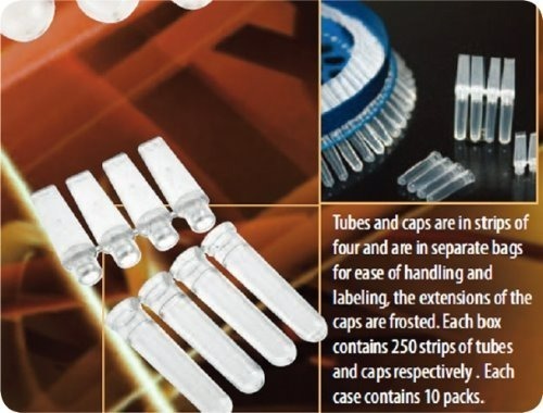 0.1ml 4-Strips PCRⓇ Tubes &amp; Caps (Rotor-Gene PCR 튜브_AX.PCR-0104-C)
