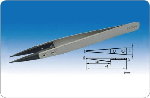 Head Anti-Static Tweezers (정전기방지용 포셉_130mm) KA.ESD-259