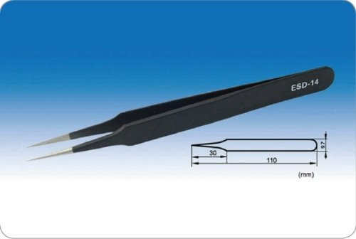 Anti-Static Stainless Tweezers (정전기방지용 포셉_110mm) KA.ESD-14