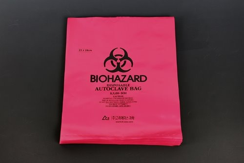 Benchtop Biohazard Bags (탁상용 멸균 비닐백_국산)