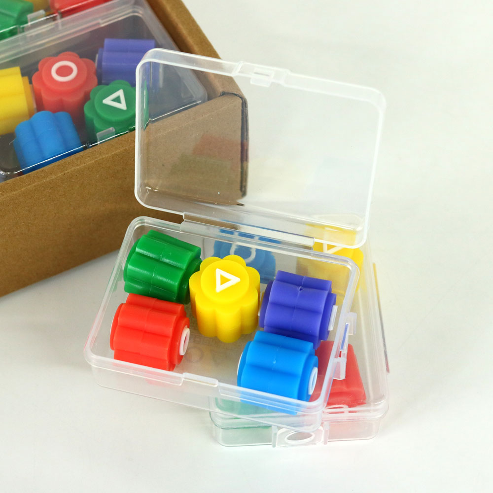 2500 동그라미 세모 네모 공기 놀이 BOX (12개입) | bear9