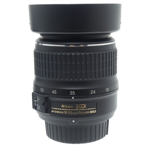 [중고] 니콘 Nikon AF-S DX NIKKOR 18-55mm F3.5-5.6 G II ED 정품 + HB-33 후드포함 (A+)