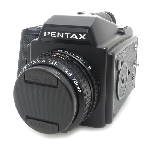 [중고] 펜탁스 PENTAX 645 BODY + 펜탁스 PENTAX 645 SMC A 75mm F2.8 + 스트랩포함 (A+)
