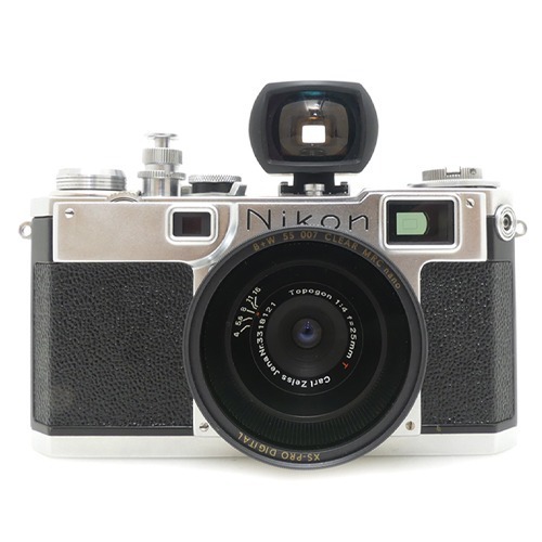 [중고-위탁판매] 니콘 Nikon S2 BODY + Carl Zeiss Jena  CONTAX Topogon 25mm F4 T + 보이그랜더 25mm 파인더 (A+)