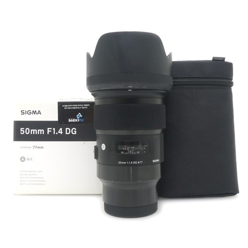 [중고] 시그마 SIGMA Art 50mm F1.4 DG HSM 정품,박스품 For 소니 Sony E 마운트 (A-)