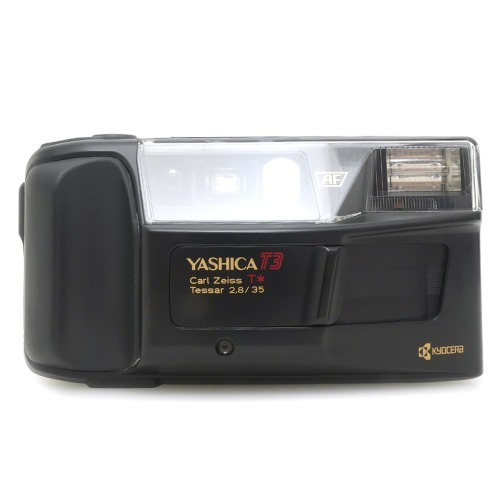 [중고] 야시카 YASHICA T3 - YASHICA T3 carl Zeiss T* Tessar 35mm F2.8 - [ 야시카 T3 자동 필름카메라 ] + 스트랩포함 (A)
