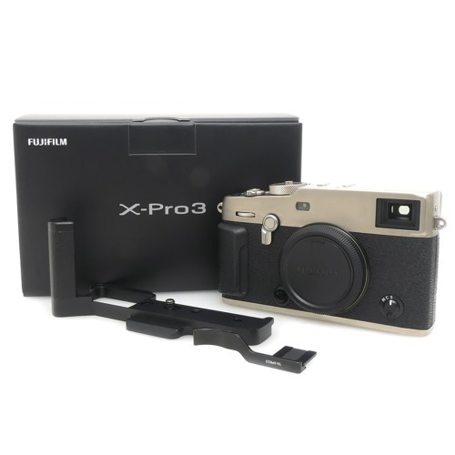 [중고] 후지필름 FUJIFILM X-PRO3 DR Silver BODY 정품, 박스품 + 엄지그립 , JJC HG-XPRO3 핸드그립 , 배터리 2개 (A+)