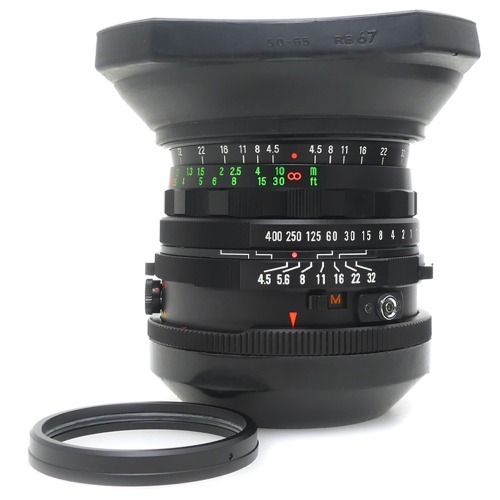 [중고] 마미야 Mamiya RB67 SEKOR C 50mm F4.5 + 후드 , 마운트링 포함 (S)
