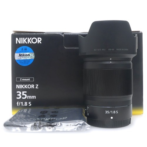 [중고] 니콘 Nikon NIKKOR Z 35mm F1.8 S 정품 , 박스품 - Z mount - 무상서비스 기간 2025년 7월 (S)
