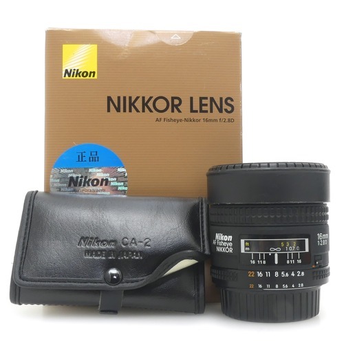 [중고] 니콘 Nikon AF Fisheye-Nikkor 16mm F2.8 D 정품 , 박스품 [ 어안렌즈 ] (A)