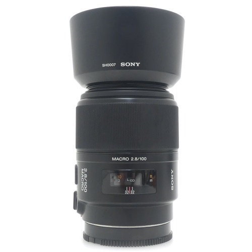 [중고] 소니 SONY AF 100mm F2.8 MACRO [ SAL100M28 ]  + 후드포함 - Sony Minolta A-mount (A+)